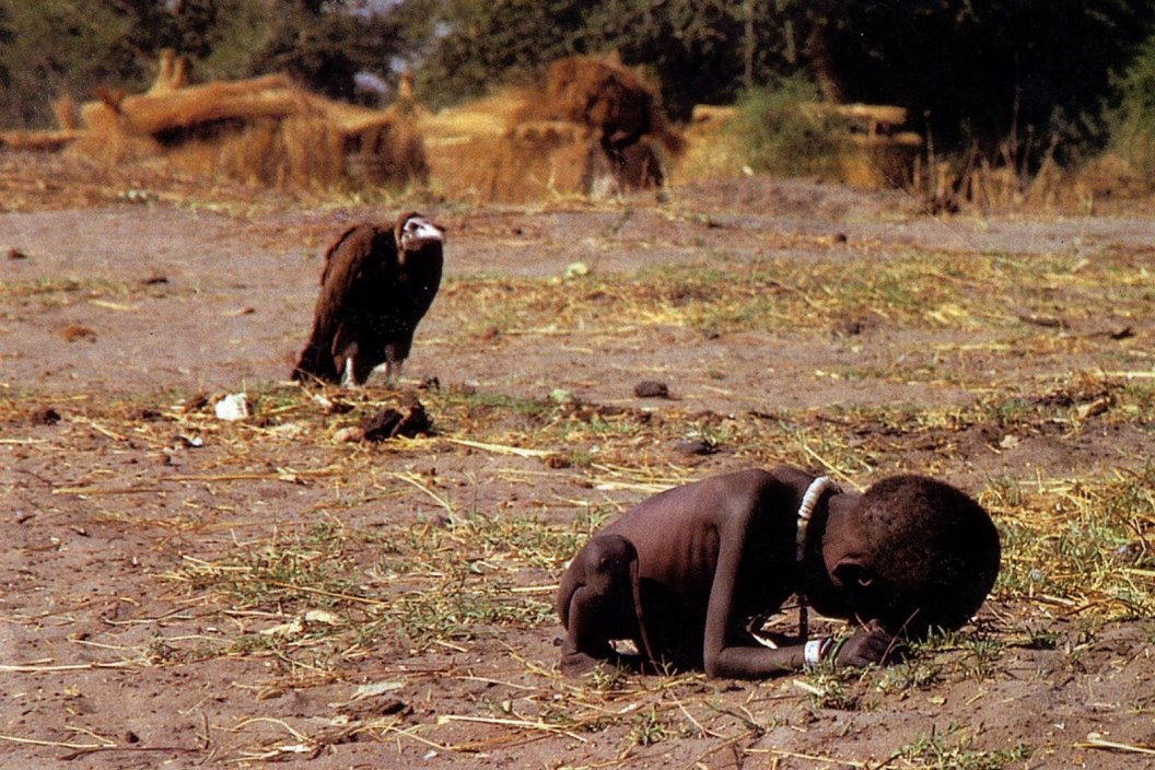 Vulture and child